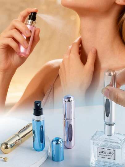 可重复灌装香水喷雾瓶，便携式旅行香水喷雾瓶，可重复使用的空香水瓶，适合旅行和户外使用