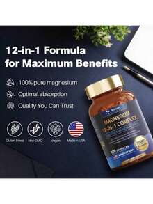 3pack Totaria Magnesium 12 In 1 Complex 700mg - Glycinate Citrate Malate Taurate - 3 cái - Xem 6