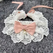 Collier détachable à motif floral avec nœud papillon mignon pour chat, beau et élégant, avec clochette, convient aux chats d'intérieur, chatons, petits chiens, chiots et autres petits animaux de compagnie, accessoires pour chat - Multicolore - Voir 19