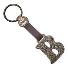 Metal Keychain With Engraved Initial And  Calendar - Handmade Gift Of Mexican Heritage - 字母 B - 查看 3