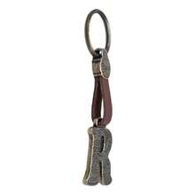 Metal Keychain With Engraved Initial And  Calendar - Handmade Gift Of Mexican Heritage - Letter R - View 2