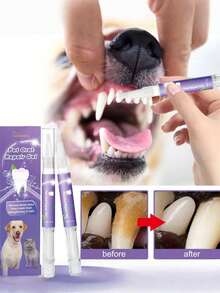 2支装宠物口腔护理凝胶，深层清洁犬猫牙齿污渍及口腔护理 - 彩色 - 查看 4