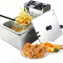 Silver Master Electric Deep Fryer, Stainless Steel, 6 Liter Capacity, With Adjustable Temperature, Removable Design And Large Capacity For Commercial Use - Silver - View 2
