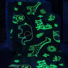 Glow-In-The-Dark Baby Blanket 2.00x1.80m Double Size, Hypoallergenic, Fluorescent Microfiber, Bedroom - Unisex - View 3
