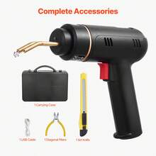 Cordless Plastic Welder, 120W Plastic Welding Gun With 400PCS 4 Types Hot Staples, Rechargeable Hot Staple Welding Gun, Plastic Car Bumper Repair Kit For Kayak, Toys, Plastic Crack Repair - 120W - View 4