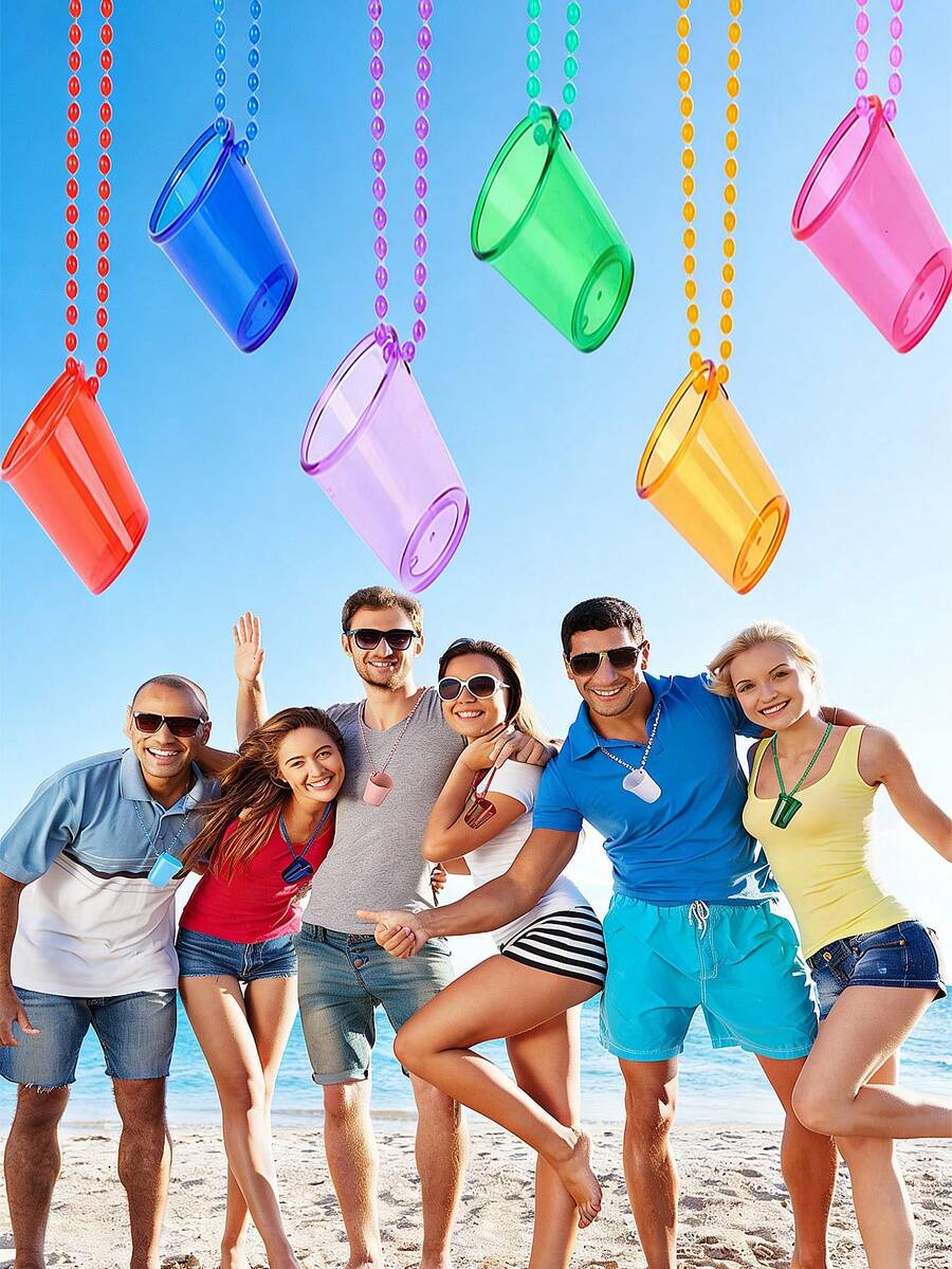 30 piezas Decoraciones de cuentas de plástico para copas de vino, collares, copas de vino para fiestas de cumpleaños, collares de cuentas de plástico para copas de vino, decoraciones de cuentas divertidas para copas de vino, decoraciones para bodas y cumpleaños, decoraciones para copas de vino, copas de vino para despedidas de soltera, regalos para fiestas de cumpleaños, suministros para fiestas, decoraciones para duchas nupciales, regalos para fiestas de bodas y cumpleaños de adultos