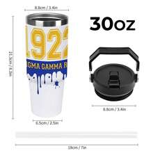 30oz  1922 Stanley Style Tumbler Wrapped Graffiti SGRHO Mug - 白色 - 查看 2