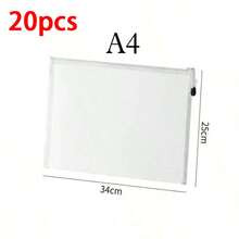 1/5/10/20 chiếc túi đựng tài liệu trong suốt, có ba kích cỡ: A4/A5/A6. Gói 1 chiếc, cỡ S/M/L. Túi đựng tài liệu có khóa kéo, túi đựng đồ chơi xếp hình, túi đựng bút chì, túi đựng hồ sơ, túi đựng văn phòng phẩm, túi quà tặng, đồ dùng học tập, đồ dùng học sinh. - Lưới trắng - Xem 12