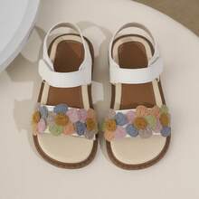 New Princess Shoes, Girls Sandals, Soft Bottom Toddler Shoes, Beaded Versatile Comfortable, For Big Kids & Plus Size - White - View 13