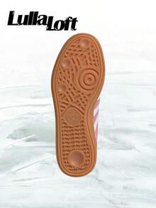 Adidas Handball Spezial Lucid Pink White (Women's)– Women's Lifestyle Sneakers – Shoes For Woman -Vintage - Autumn & Winter & Spring & Summer-Inspired Running Shoes, Shock-Absorbing Comfort, Gym To Streetwear Casual Wear -Back To School- Mother's Day Gifts-Father's Day Gift –JI2654 - Hồng sáng/Trắng giày/Vàng ánh kim - Xem 5