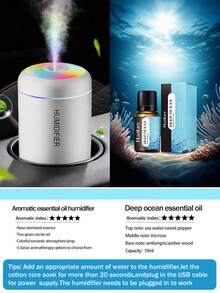 The Silent Car Fragrance Diffuser Is A Must-Have For Your Car. This Portable Car Humidifier Is Equipped With LED Mood Lighting, Available In Black And White. It Uses Ultrasonic Atomization Technology, Can Automatically Shut Off, And Allows You To Add Essential Oils. Suitable For Cars, Offices, Bedrooms, And Various Environments. - Black and White - View 22
