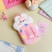 1pc Super Cute Furry Transparent Cartoon Card Holder, Ins Style Cartoon Plush Card Holder, Three Inch Photo Star Card Display Pendant, Multifunctional Id Card, Work Card, Student Card, Teacher Card, Medical Chest Card Available - A - View 18