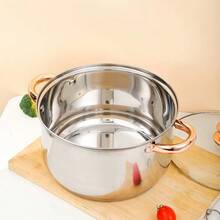 18-Piece Stainless Steel Pots & Pans Set, Includes 6 Pots With 6 Lids & 6 Cooking Spatulas, Rustproof & Non-Stick Cookware Kit, Induction Hob Compatible Saucepans With Lids, Durable Kitchen Cooking Set For All Stovetops - View 10