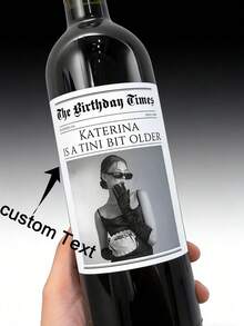 1 cái - 32 cái Nhãn chai rượu tùy chỉnh/Nhãn rượu in ảnh/Nhãn rượu cá nhân hóa/Nhãn rượu sâm panh/Nhãn rượu cưới in ảnh/Quà tặng rượu vang/Quà tặng đính hôn/Quà tặng cặp đôi/Quà tặng Ngày của Mẹ - Nhiều màu 3 - Xem 12