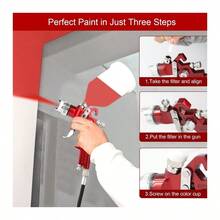 HVLP Spray Gun Kit Gravity Feed Vehicle Auto Car Paint 1.4MM 1.7MM 2.0MM Nozzle - 預設 - 查看 11