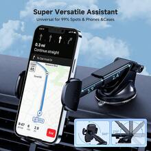 TKZJ T002 2-In-1 Car Phone Holder, Upgraded Adjustable Dashboard & Air Vent Mount Suitable For All Phone Models - A - View 7