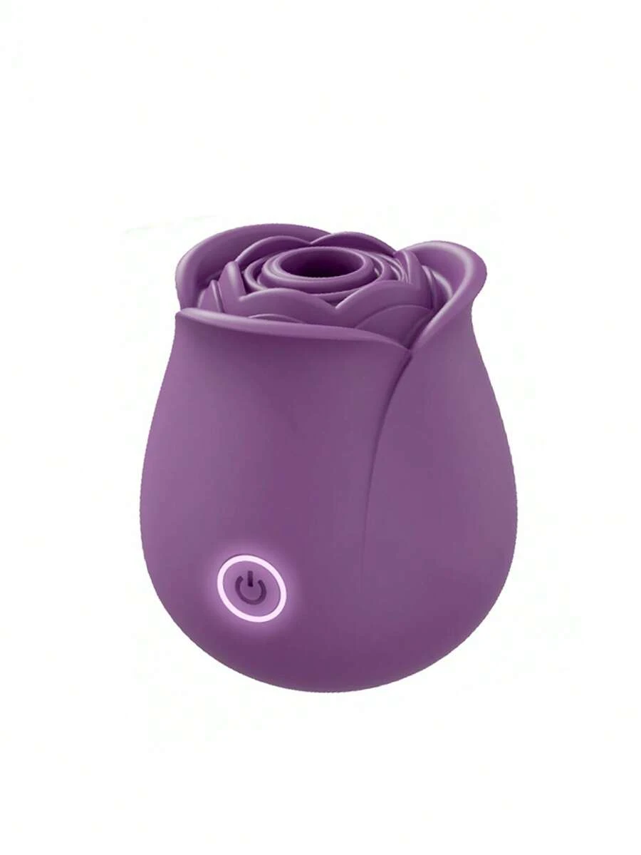 Women's Sex Toys, Rose-Shaped Sucking Vibrator, Clitoral Sucker, 10 Sucking Modes, Nipple Stimulator Vibrator, Women's Sex Toys - Purple - View 1