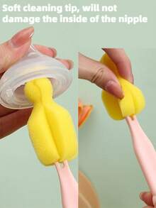 这款三件套便携式硅胶奶瓶刷套装方便携带，可拆卸使用，包含奶瓶刷、奶嘴刷、吸管刷、瓶盖刷、密封圈撬棒、杯口刷和缝隙刷，共有7种用途。是户外旅行的理想奶瓶清洁套装。 - 清潔3件套 - 查看 5