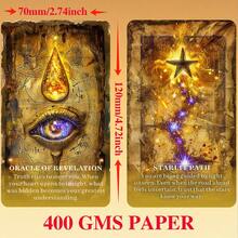 1 Box High Quality Oracle Cards, Yellow Oracle Tarot Cards, 55 Pcs High Quality Card Set, Great For Divination And Fortune Telling, Smooth Shuffling - Yellow Oracle - View 8