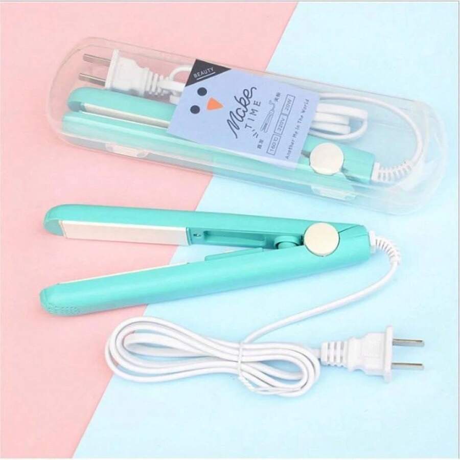 Mini Chapinha Prancha De Cabelo Pequena Portátil Chapinha Profissional Com Case Transporte Bivolt - Plugue Brasil (127V/220V) - Visão 1