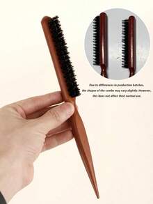 1 pieza Cepillo multifuncional para bigote, peine de estilo profesional, herramienta para alisar el cabello, cepillo de limpieza para barberos, peine de cola puntiaguda, cepillo de masaje del cuero cabelludo, cepillo de cojín de aire, adecuado para el Día Nacional, baño, peinado, vuelta al colegio, viajes y vacaciones, vida diaria, regalo del Día de San Valentín - Café integral - Ver 14