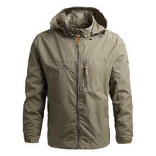 Men Shell Jackets - Khaki - View 4
