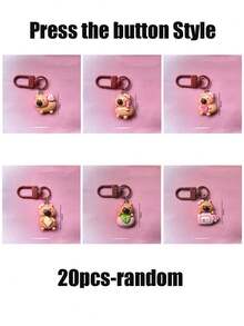 1/10/20pcs-Cute Capybara Keychain - Kawaii Animal-Themed Charm, Kids' Backpack Accessory, Graduation Party Favor, Birthday & Baby Shower Gift - Multicolor - View 13