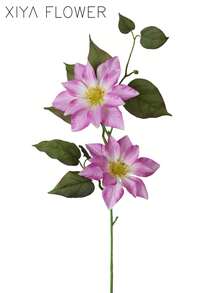 1pc Artificial Clematis Florida,Light Purple, Blue, White,Suitable For Wedding Season, Graduation Gift, Mother's Day Decor,Candlelight Dinner Decor,Valentine's Day Decor,Spring/Summer Decor, All Season Decor,Ideal For DIY Floral & Brewing Props - Multicolor - View 14