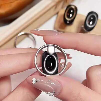 1 Set Strong Magnet Nail Art Tools, Can Attract To Create Cat Eye Nail Effect, Round Powerful Magnetic Nail Art Accessories