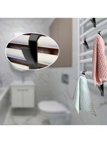 20 piezas Ganchos de toalla de plástico, adecuados para toallero calentado - Set de 20 piezas Ganchos universales para secado de toallas de baño - Multicolor - Ver 9