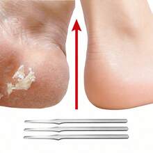 5件套不锈钢修脚工具，个人足部护理仪器，适用于家庭和沙龙，去茧磨脚器 - 銀色 - 查看 8