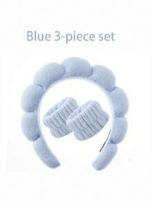 1 băng đô che mặt / 2 băng đeo cổ tay che mặt / 3 bộ băng đô spa, băng đô trang điểm, băng đô che mặt, băng đô chăm sóc da, băng đô nhung hồng mềm mại, nơ, họa tiết bong bóng, băng đô spa, băng đeo cổ tay, bộ phụ kiện tóc cho nữ và bé gái - Nhiều màu - Xem 19