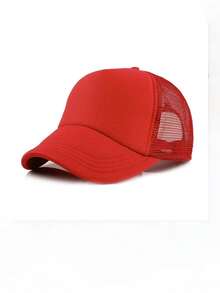 1 pieza Gorra de béisbol de malla transpirable, sombrero de sol ajustable adecuado para viajes, playa, vacaciones, estilo Y2K para jóvenes, verano, vacaciones, festival - Gorra de béisbol - Ver 2