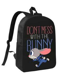 Zootopia Judy Hopps  Durable Casual Backpack With Breathable Shoulder Straps - Ideal For College Students Hikers And Daily Commute - 黑色 - 查看 2