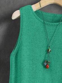 Áo khoác len nữ màu trơn, kiểu dáng Nhật Bản cổ điển, áo cardigan ngắn mặc ngoài thoải mái, đa năng cho kỳ nghỉ hè, mùa thu, mùa xuân. - Màu xanh Bạc hà - Xem 8