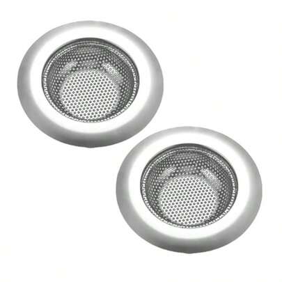 Stainless Steel Kitchen Sink Strainer, Stainless Steel Drain Filter, Anti-Clogging, Universal, Multi-Purpose Basket For Residue Filtration, Suitable For Kitchen, Balcony And Bathroom Sinks