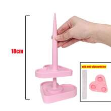 Rueda giratoria vertical impresa en 3D, diseño brillante con forma de corazón, herramienta de plástico para tejer y enrollar hilo, organizador de devanadora de hilo - Portahilos - Ver 17