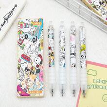 SNOOPY 4支/套可爱斯诺克笔，学习用品，文具，学习用品，完美的派对礼物，以及送给球迷的节日礼物。 - 彩色 - 查看 6