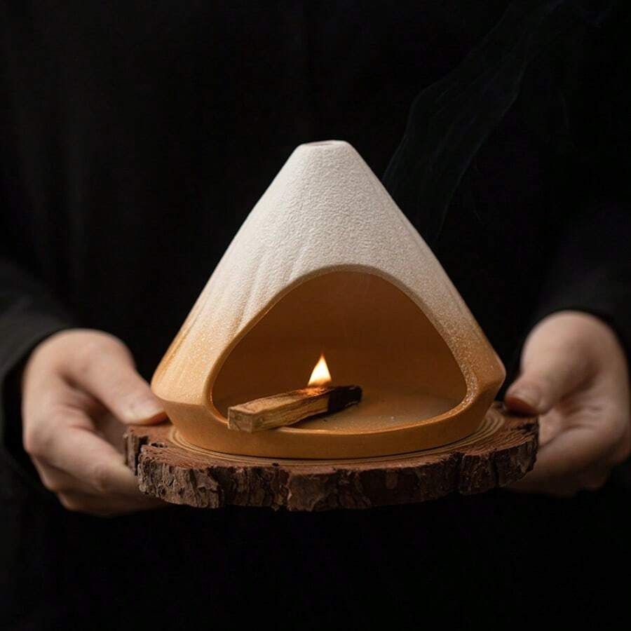 无烟燃烧取暖器，圆柱形玻璃装饰火焰烟囱灯，适用于烧烤桌、家庭聚会、生日礼物、婚礼、户外酒吧、咖啡馆、露营、餐厅、卧室、圣诞节等场合。