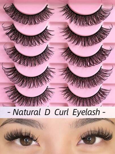 10对俄式假睫毛，采用优质逼真纤维材料制成，蓬松自然，防水，3D立体丰盈效果，适合自然妆、浓妆和日常妆容，也适用于角色扮演。