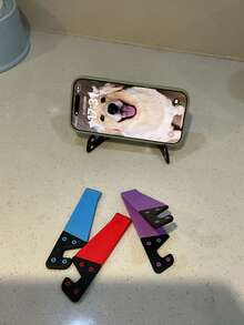5Pcs Portable V-Shaped Foldable Stand, For Student Dormitories, Bedside, Desktop Phone Holder - Multicolor - View 2