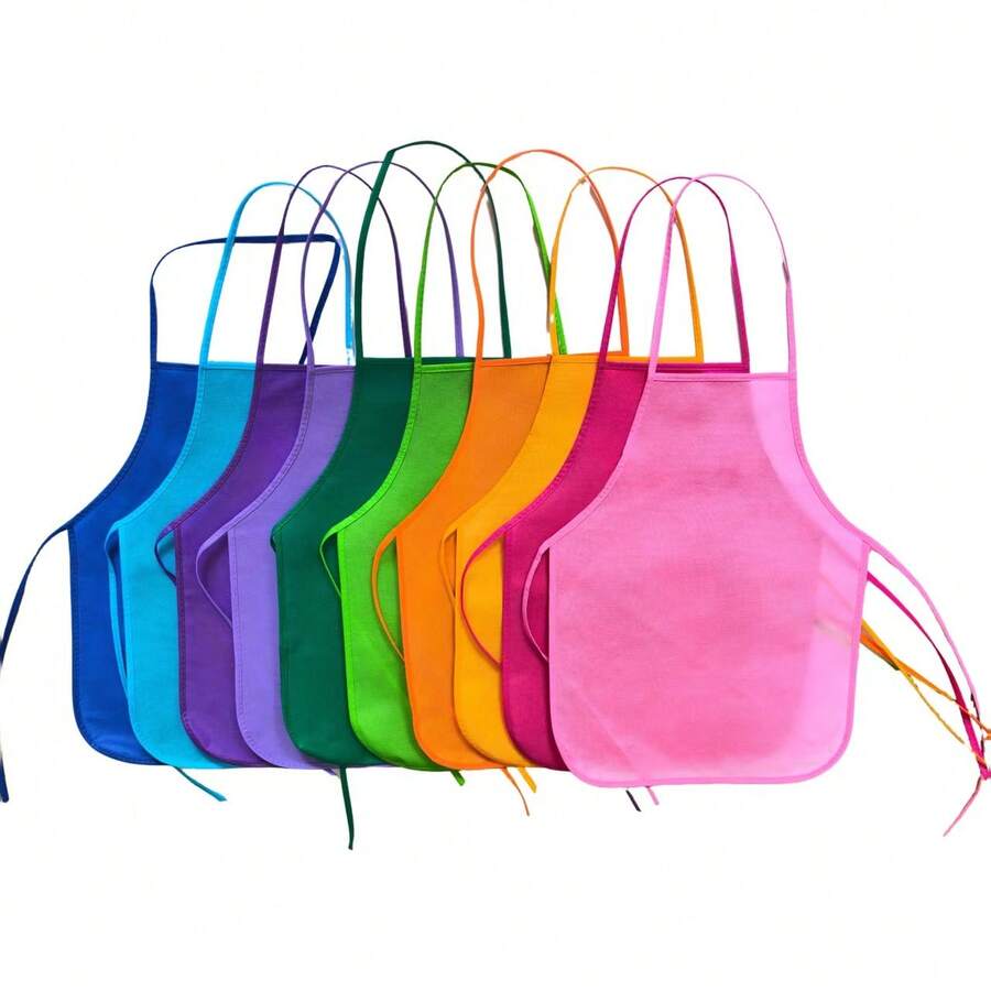 Disposable Apron, Handmade Dirt-Resistant, Paint-Proof, Sewing, Non-Woven Fabric Waist Apron - Multicolor - View 1