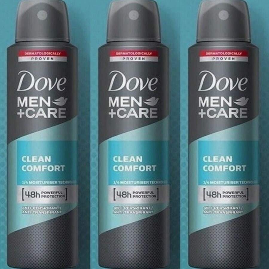 Dove Men + Care Antiperspirant Deodorant Spray, 48H Protection, Long-Lasting Clean Comfort Scent, Soothes & Moisturises Skin, 5 Oz. Each - 3 件 - 查看 1