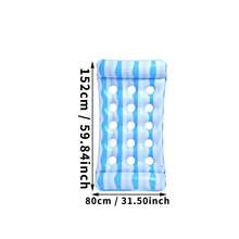 Phao bơi bơm hơi PVC dày dặn, họa tiết sọc lượn sóng, thích hợp cho một người, dùng trong mùa hè, giường nổi chơi dưới nước, đồ dùng bơm hơi cho hồ bơi, đồ dùng cần thiết cho bãi biển, phao bơi. - Nhiều màu - Xem 6
