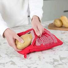 1pc Reusable Microwave Potato Cooking Bag, Multi-Layer Structure, Fast And Convenient, Suitable For Potatoes, Corn And Various Ingredients, Non-Electric And Battery-Free, Practical Cookware For Kitchen, Essential For Household Cooking, Ideal For Renters, Slouchy People, And Food Lovers, Practical Housewarming Or Holiday Gift - Multicolor - View 4