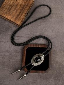 1pc Western Style Bolo Tie, Unisex Music Festival Wedding Gift Versatile Denim Accessory - Multicolor - View 2