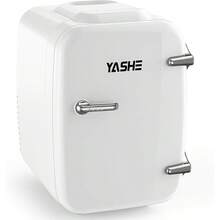 OSTBA Mini Fridge, 4 Liter/6 Cans Small Fridgerator For Bedroom,  Thermoelectric Cooler And Warmer For Skincare Drink Office Dorm Car, White - 白色 - 查看 10