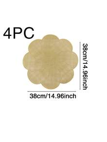 1/4/6 tấm lót bàn bằng nhựa PVC mạ vàng họa tiết hoa, cách nhiệt, chống trượt, thích hợp trang trí cho khách sạn, nhà hàng, tiệc cưới, ngày lễ tình nhân, các dịp lễ hội, dã ngoại, tiệc sinh nhật. - Nhiều màu - Xem 18