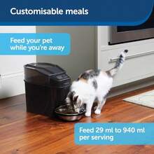 Healthy Pet Simply Feed Automatic Feeder - Headquartered in Knoxville TN - Automatic Dog Feeder from The Engineers of The Smart Feed and Dancing Dot - 1-Year Comprehensive Protection Plan - Mascota saludable simplemente alimenta - Ver 2