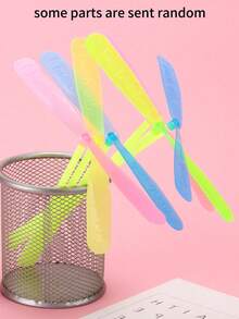 10pcs Random Color Classic Propeller Flying Toys - Smooth Manual Design For Outdoor Flight, Ideal For Relieving Anxiety And Calming The Mind, Great Choice For Outdoor Stress Release And Daily Relaxation - Multicolor - View 8